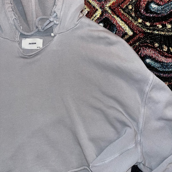 Joah brown cropped hoodie - Picture 2 of 4